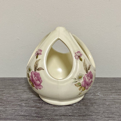 Vintage Floral Vase Tea Light Candle Holder Purbeck Gifts Poole Dorset England
