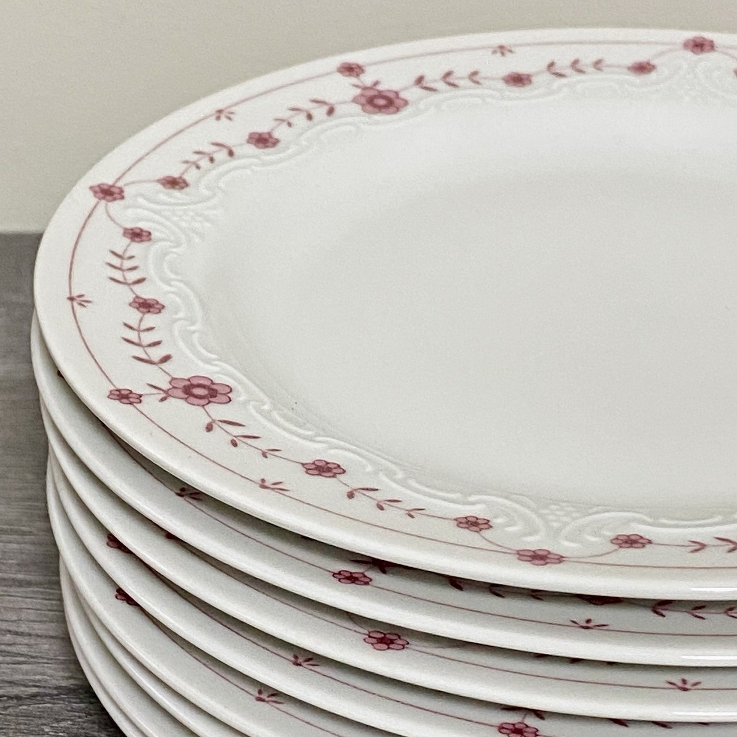 Scherzer Bavaria Art Deco Floral Small Plates Flower Side Plate Set Of 8 Germany