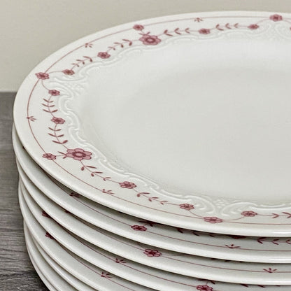 Scherzer Bavaria Art Deco Floral Small Plates Flower Side Plate Set Of 8 Germany