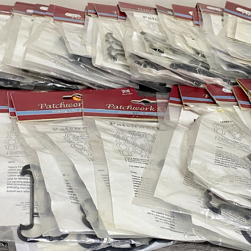 Vintage Patchwork Cutters XL Letters Numbers Cutter For Cake Fondant Icing Decor