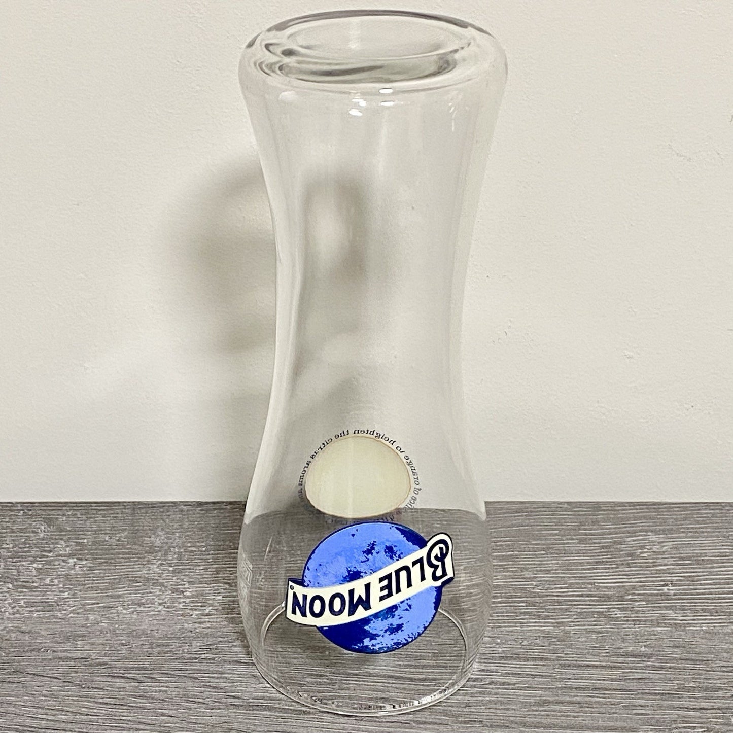 1x Single Blue Moon White Citrus Beer Glass Ale Lager One Pint 20oz Pub Barware