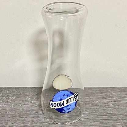 1x Single Blue Moon White Citrus Beer Glass Ale Lager One Pint 20oz Pub Barware