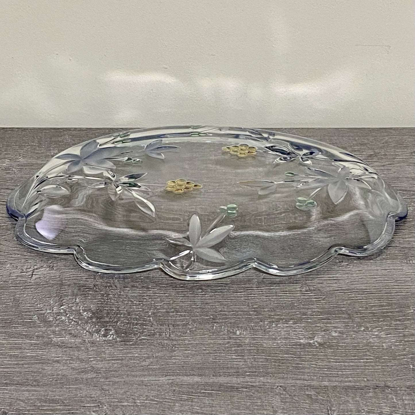 Vintage Mikasa Garden Terrace Oval Platter Serving Plate Floral Art Deco Rare