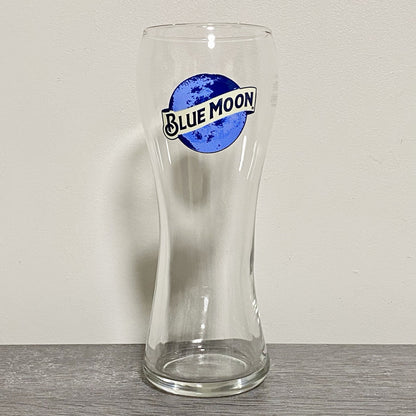 1x Single Blue Moon White Citrus Beer Glass Ale Lager One Pint 20oz Pub Barware