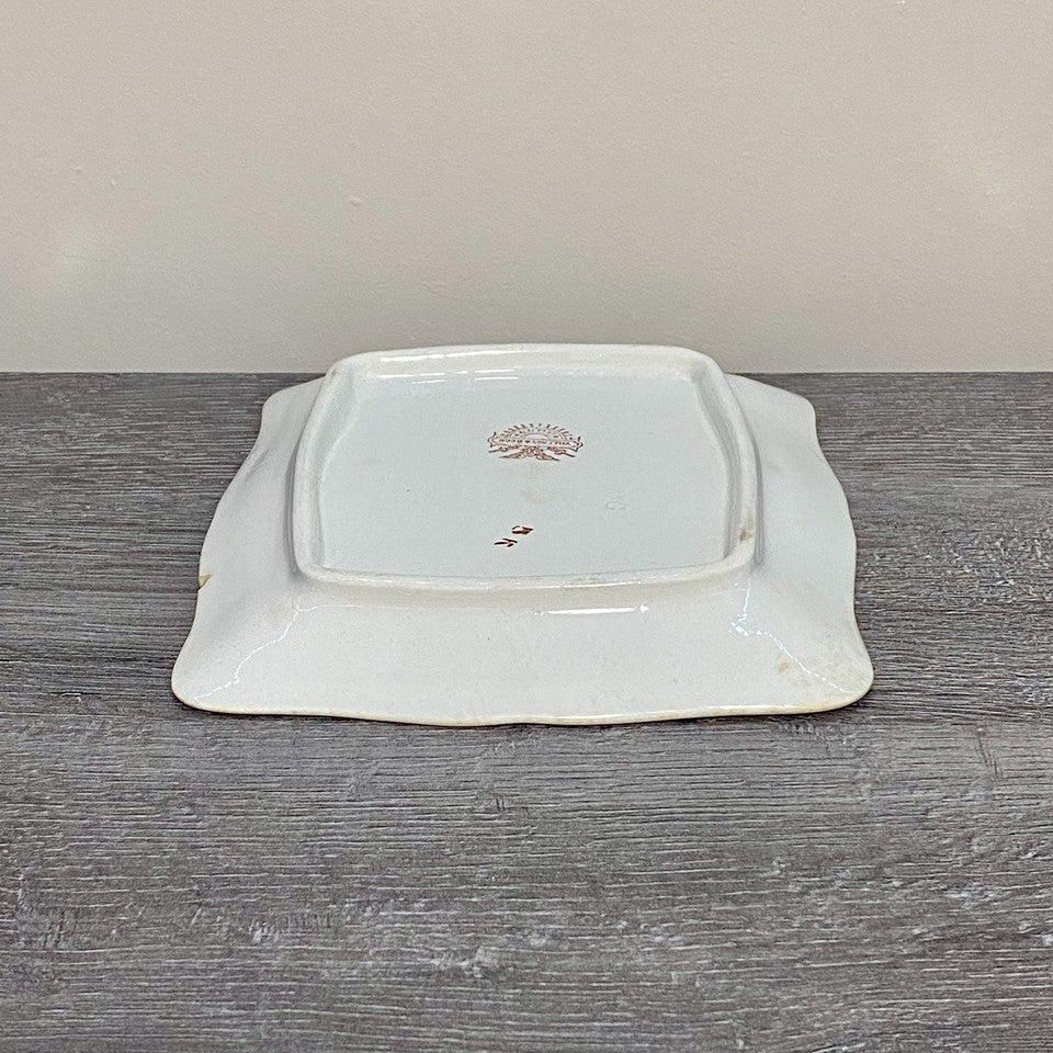 Vintage Villeroy & Boch Rectangular Butter Cheese Dish With Lid Art Deco Rare