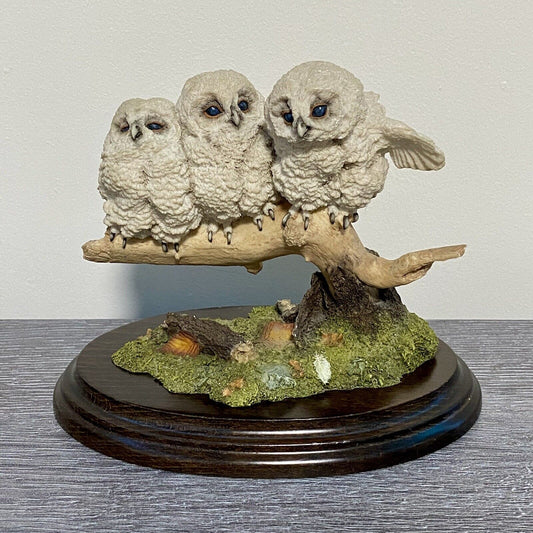 Country Artists Baby Owlets Owls CA 536 Stratford Upon Avon Handmade Ornament