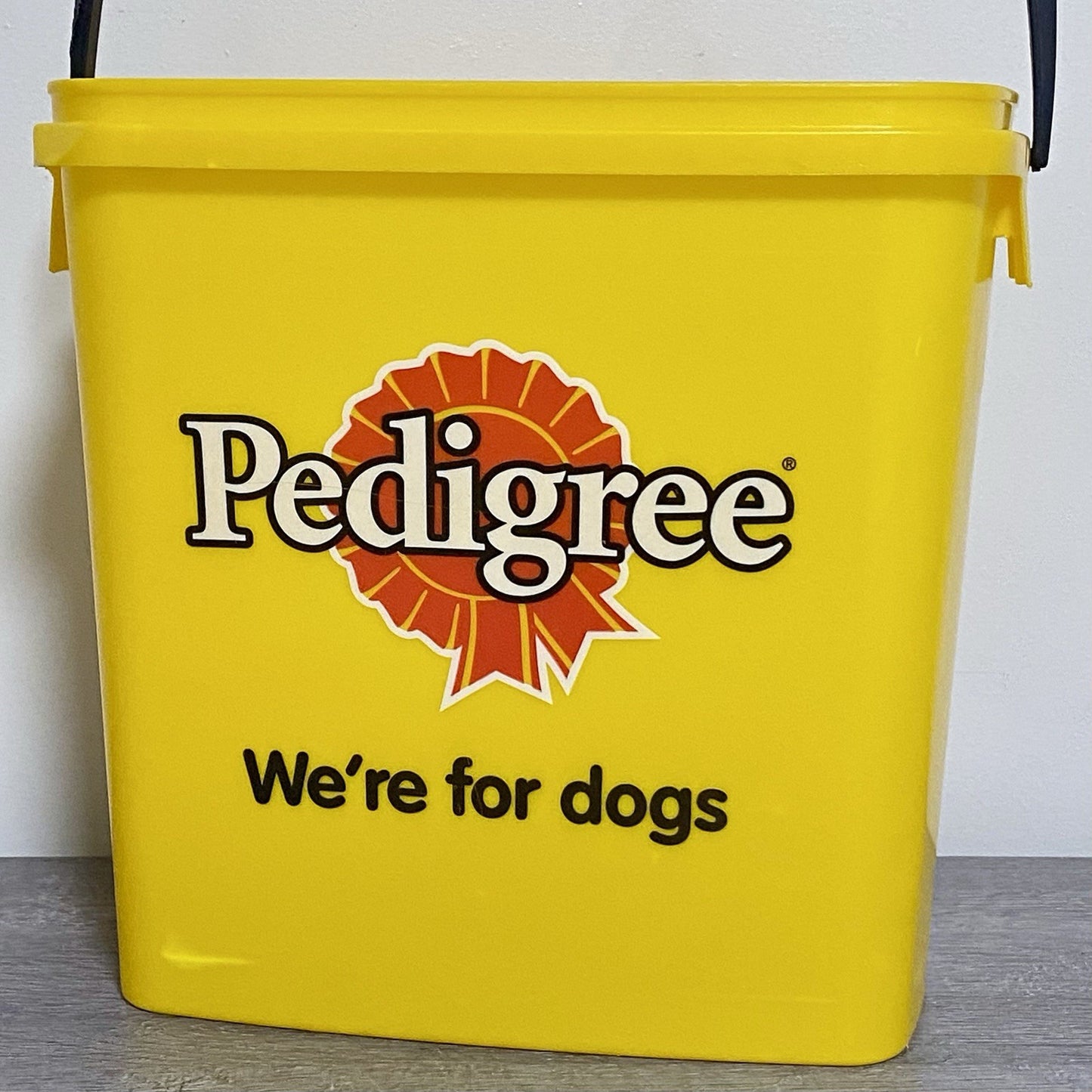 Pedigree Storage Tub For Dogs Bucket With Handle Weak Handle No Lid Rare Find