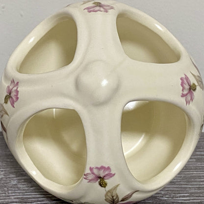 Vintage Floral Vase Tea Light Candle Holder Purbeck Gifts Poole Dorset England