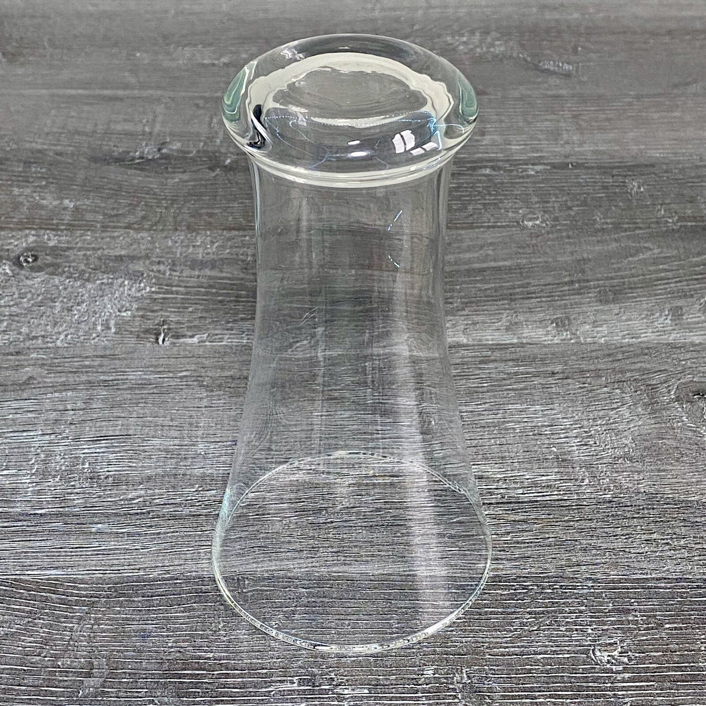 Single Beer Juice 6.5” Drinking Glass Flared V Shape Unmarked