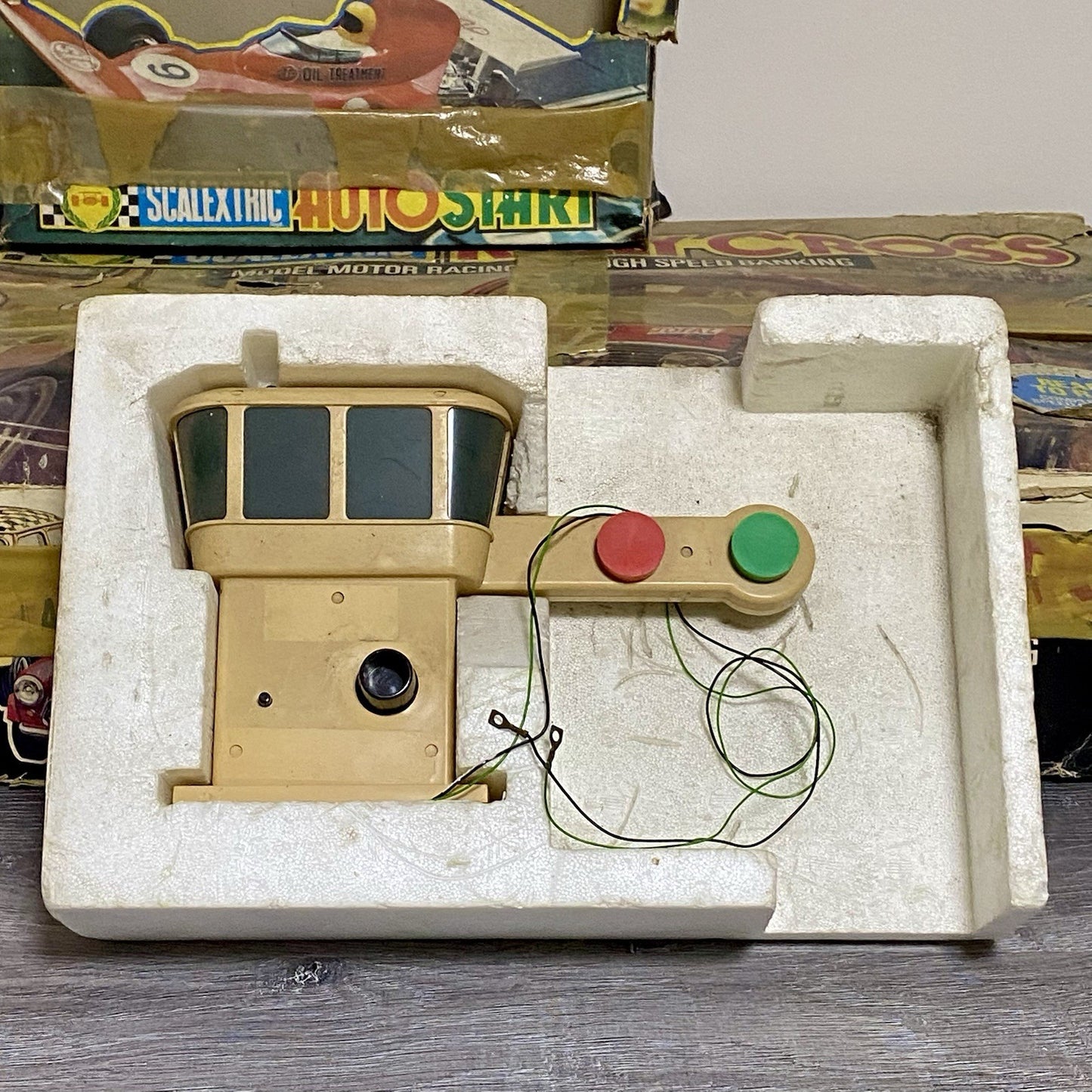 Vintage Scalextric Rally Cross C579 Set & Auto Start Accessory C275 Bundle Rare