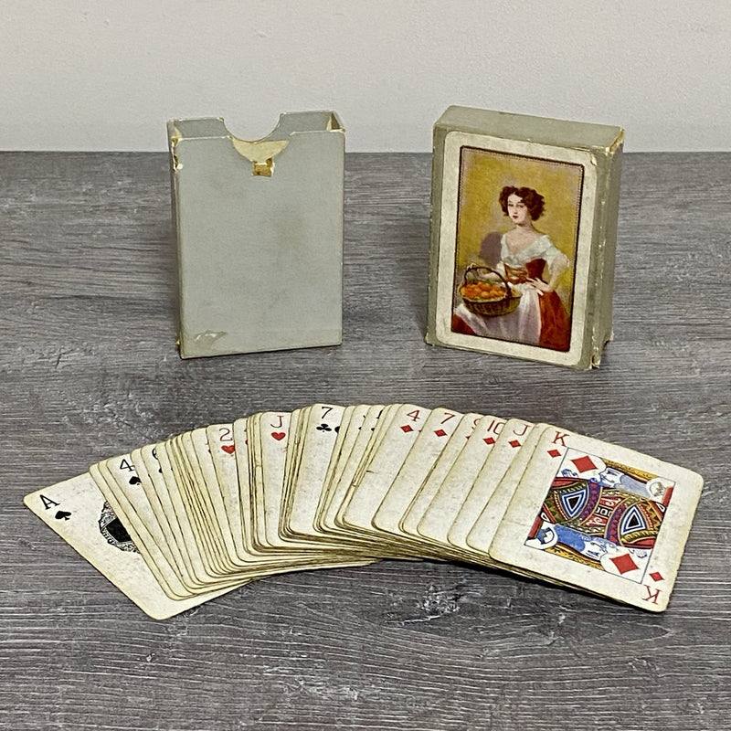 Vintage Will's Cigarettes Barrabel Back Nell Gwyn Linen Finish Playing Cards Set