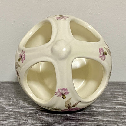 Vintage Floral Vase Tea Light Candle Holder Purbeck Gifts Poole Dorset England