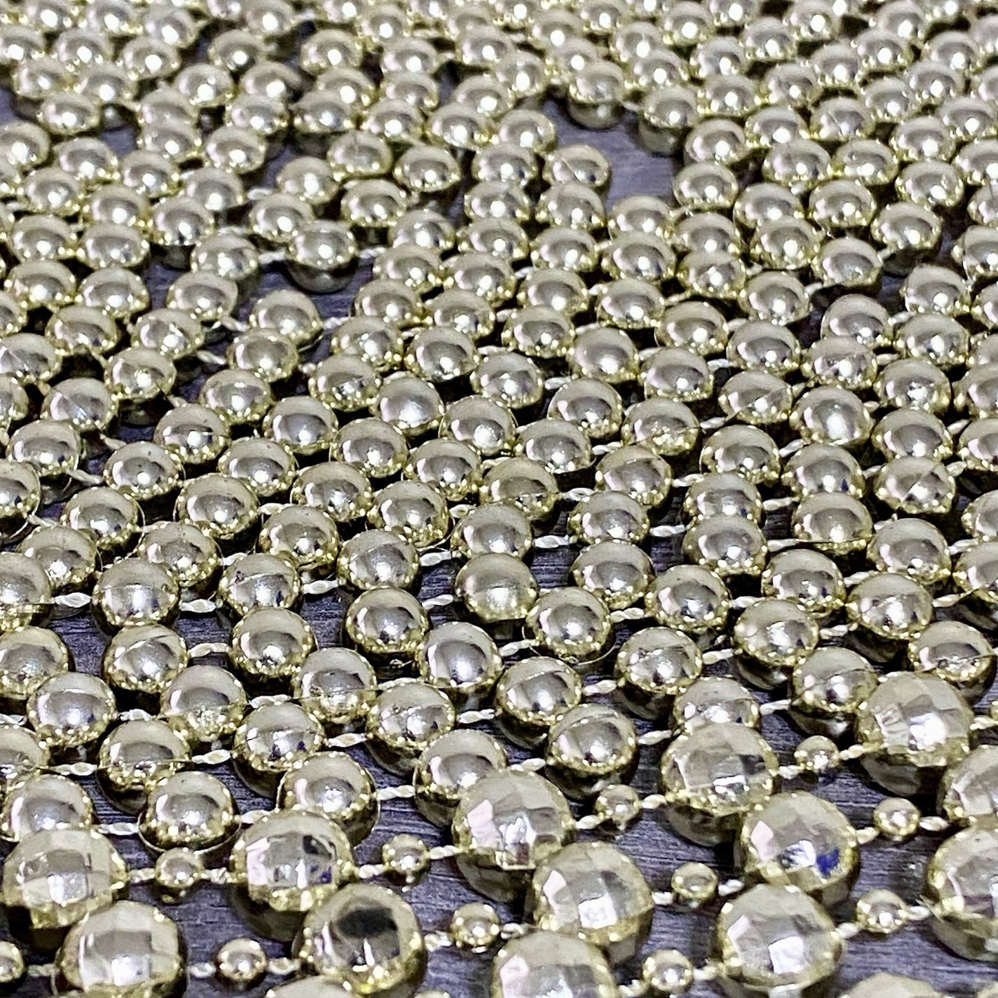 Christmas Tree Gold Shiny Beads Balls Long Length 2 Styles Xmas Decorations