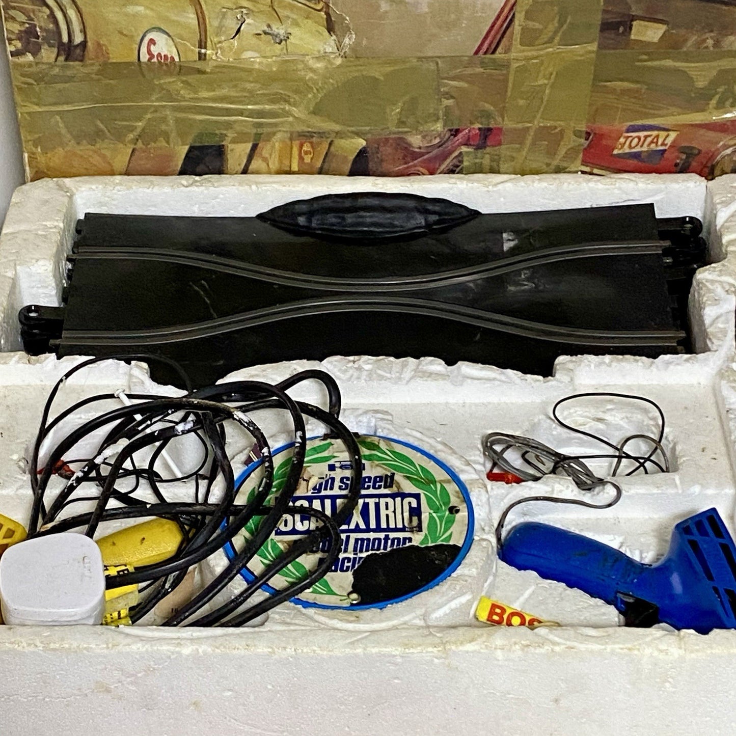 Vintage Scalextric Rally Cross C579 Set & Auto Start Accessory C275 Bundle Rare