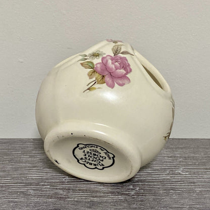 Vintage Floral Vase Tea Light Candle Holder Purbeck Gifts Poole Dorset England