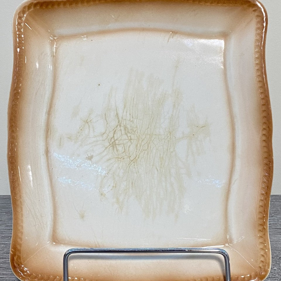 Vintage Villeroy & Boch Rectangular Butter Cheese Dish With Lid Art Deco Rare