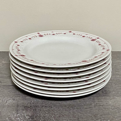 Scherzer Bavaria Art Deco Floral Small Plates Flower Side Plate Set Of 8 Germany