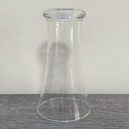 Single Beer Juice 6.5” Drinking Glass Flared V Shape Unmarked