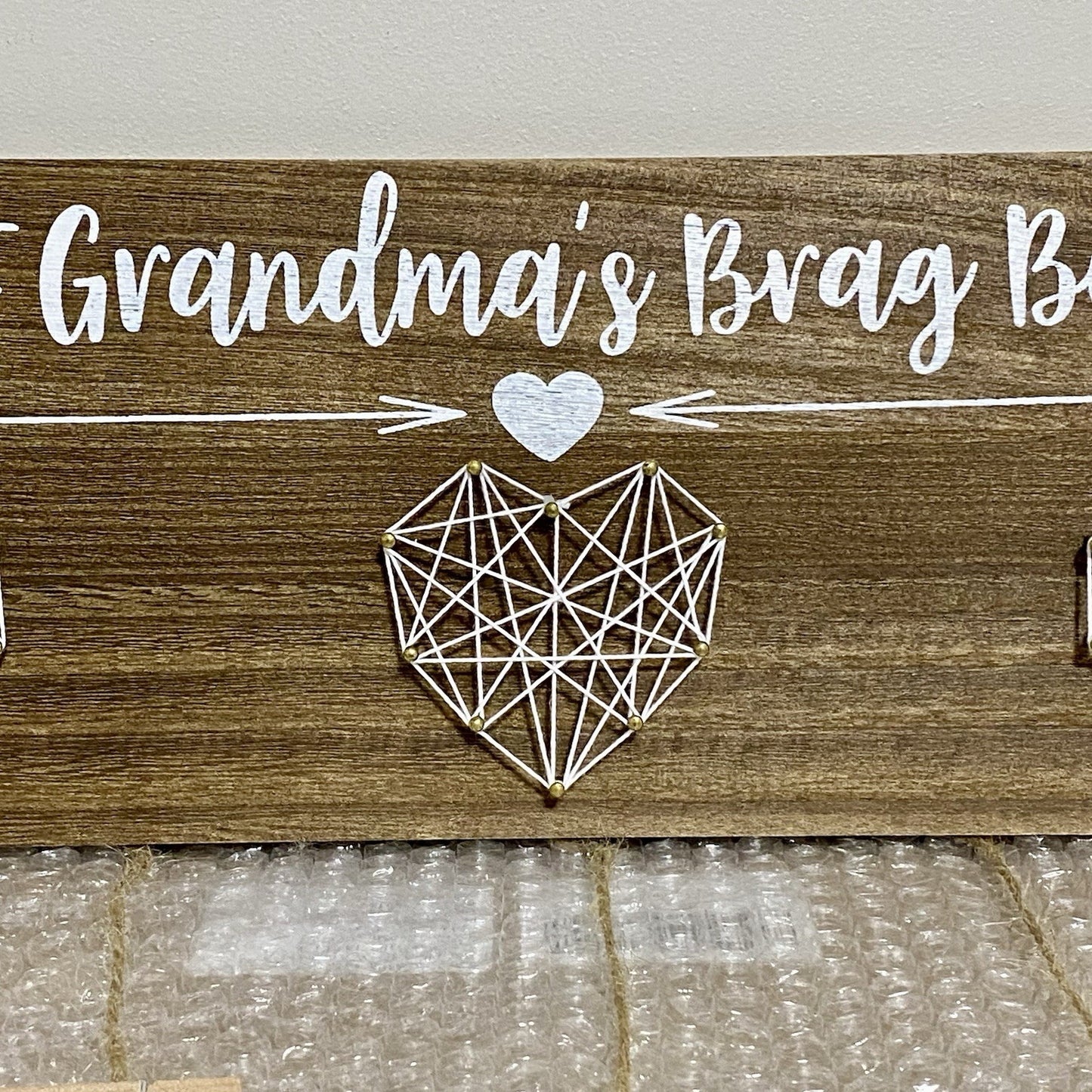 Great Grandma’s Brag Photo Board For Pictures Hanging Display Frame Mothers Gift