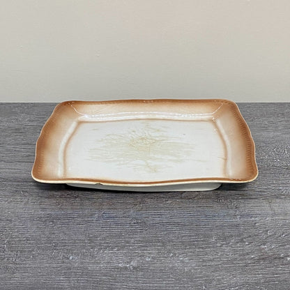 Vintage Villeroy & Boch Rectangular Butter Cheese Dish With Lid Art Deco Rare
