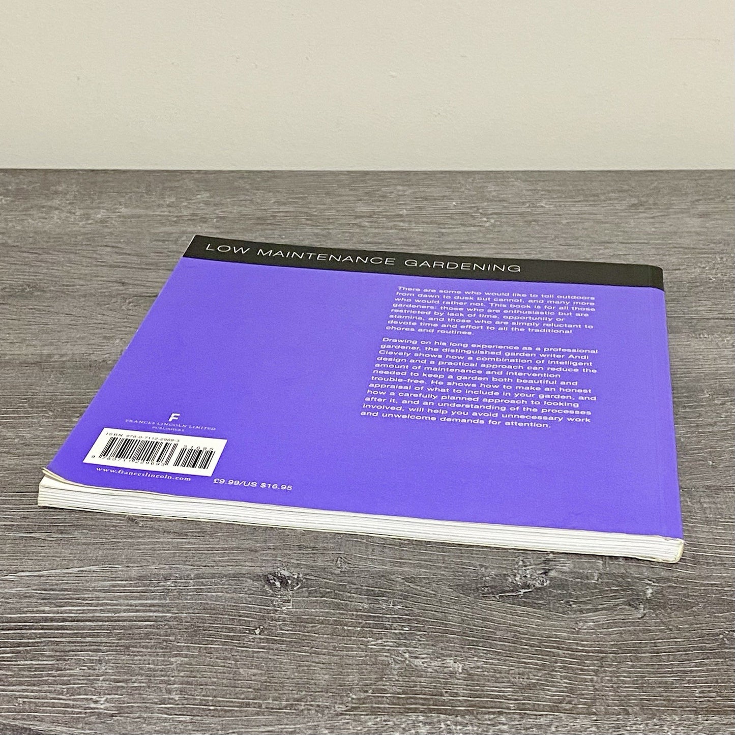 Low Maintenance Gardening Andi Clevely Guide To Trouble Free Gardening Book