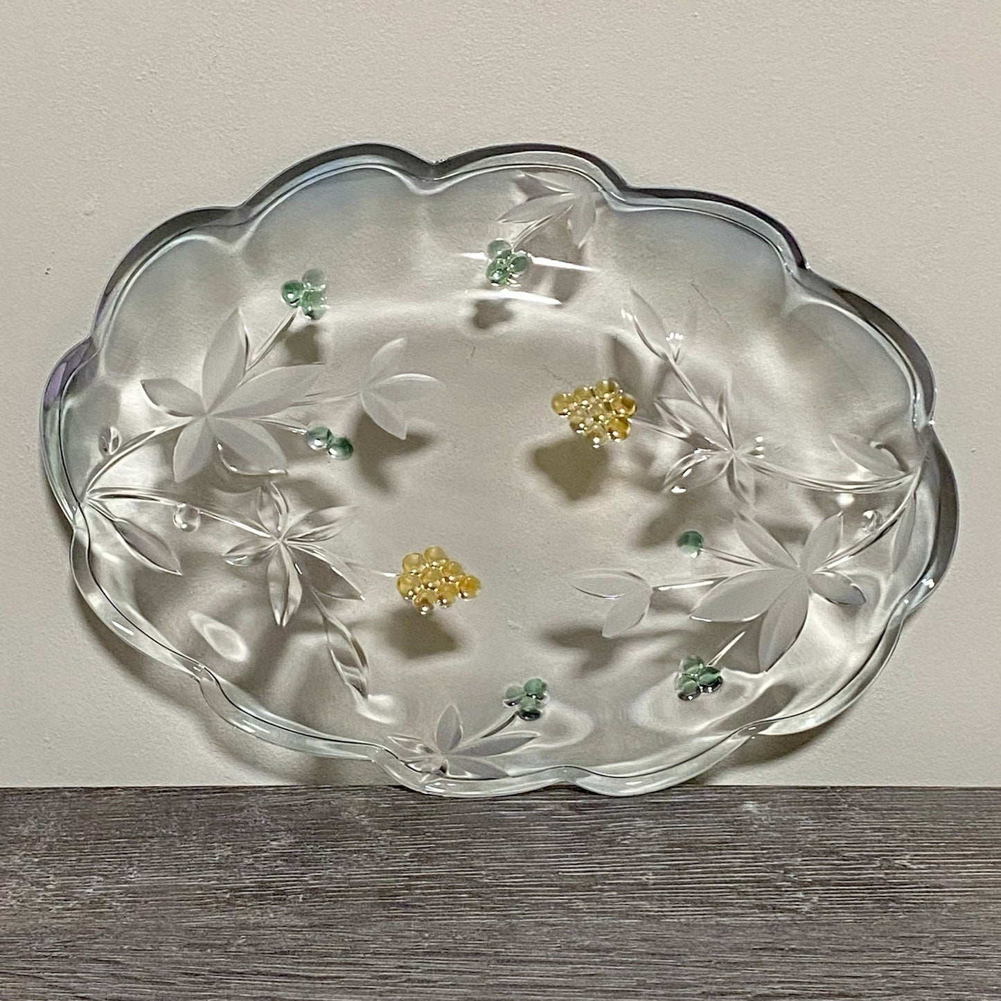 Vintage Mikasa Garden Terrace Oval Platter Serving Plate Floral Art Deco Rare