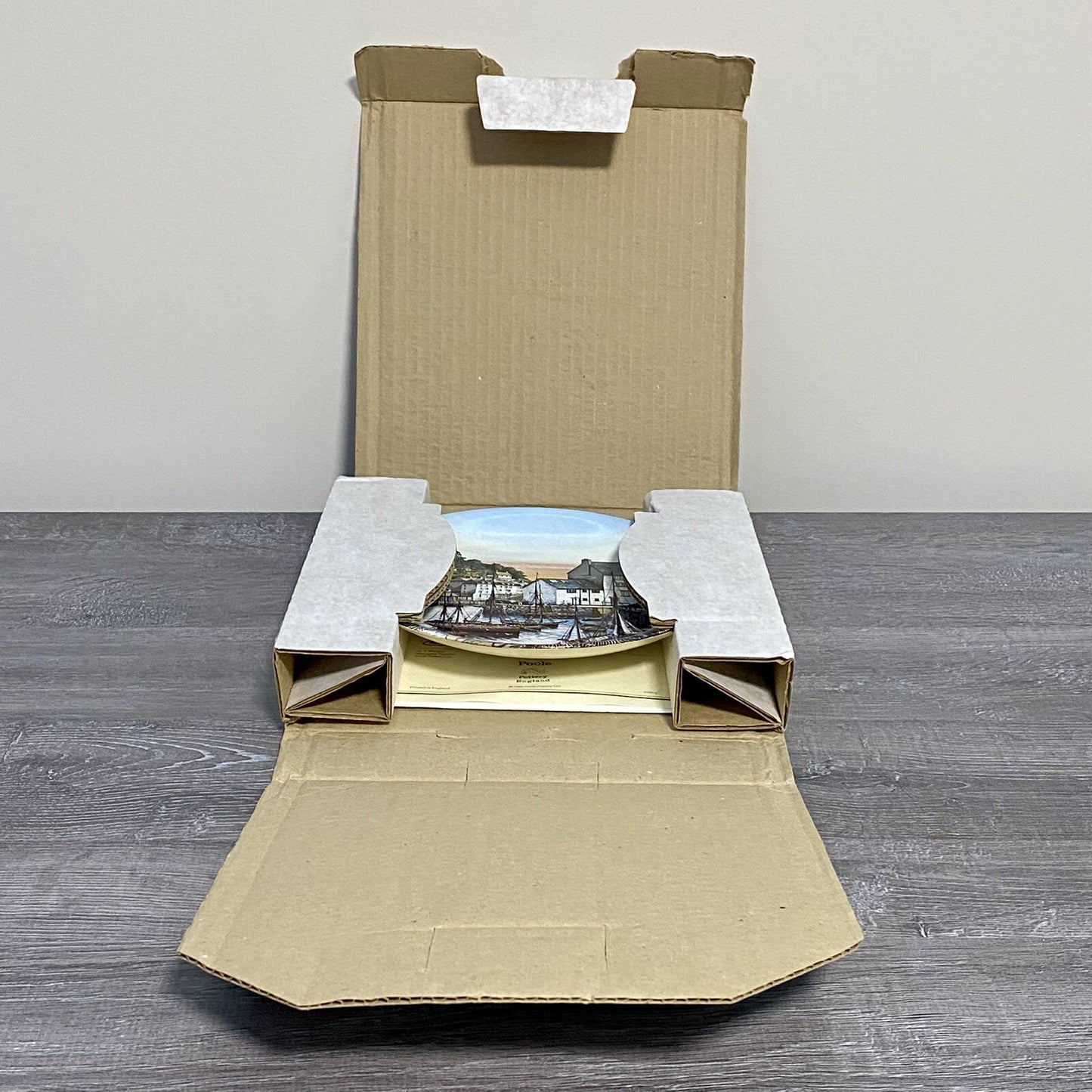 1988 Polperro By Kevin Platt Poole Pottery Famous Fishing Harbours Series Plate