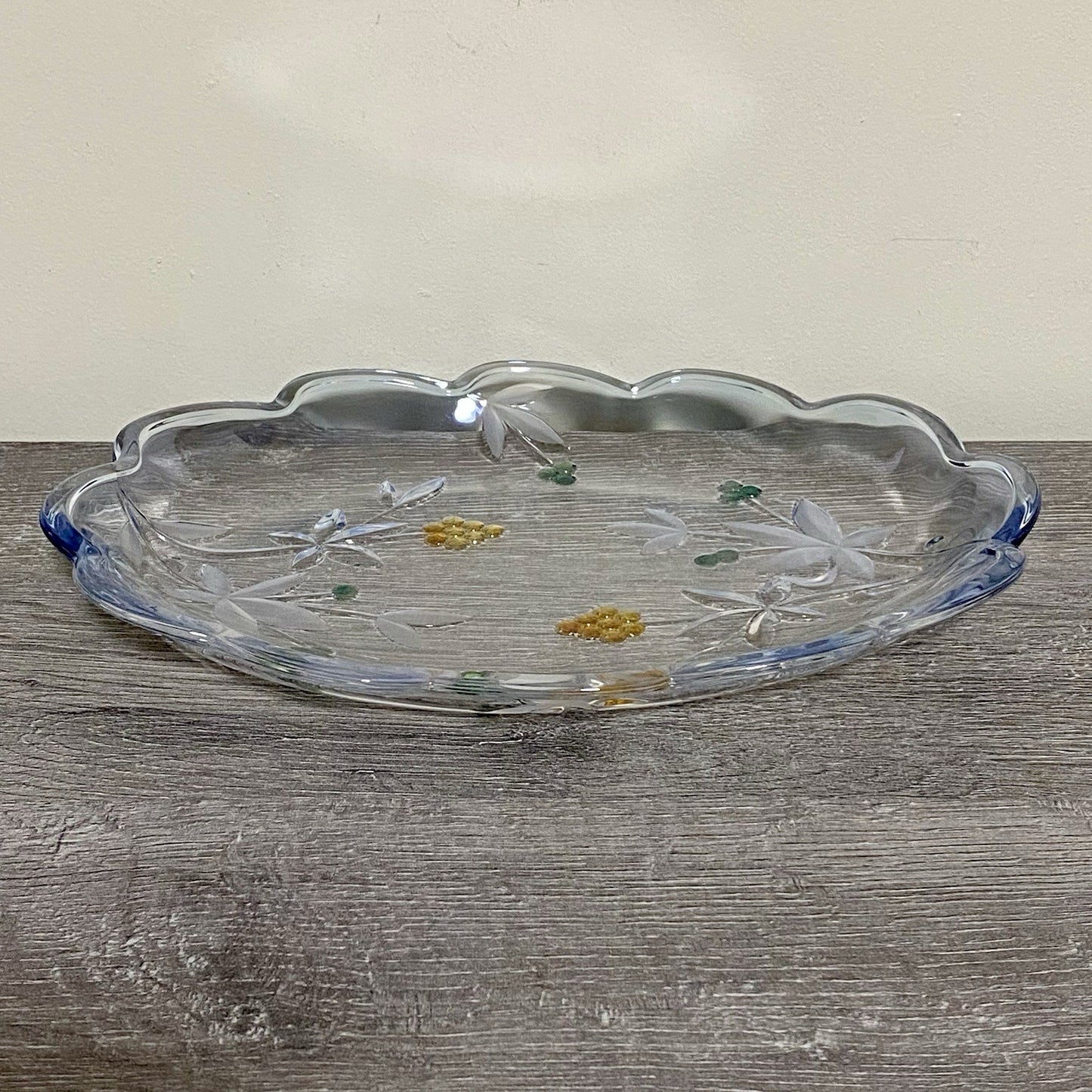 Vintage Mikasa Garden Terrace Oval Platter Serving Plate Floral Art Deco Rare