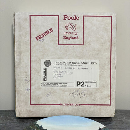 1988 Polperro By Kevin Platt Poole Pottery Famous Fishing Harbours Series Plate