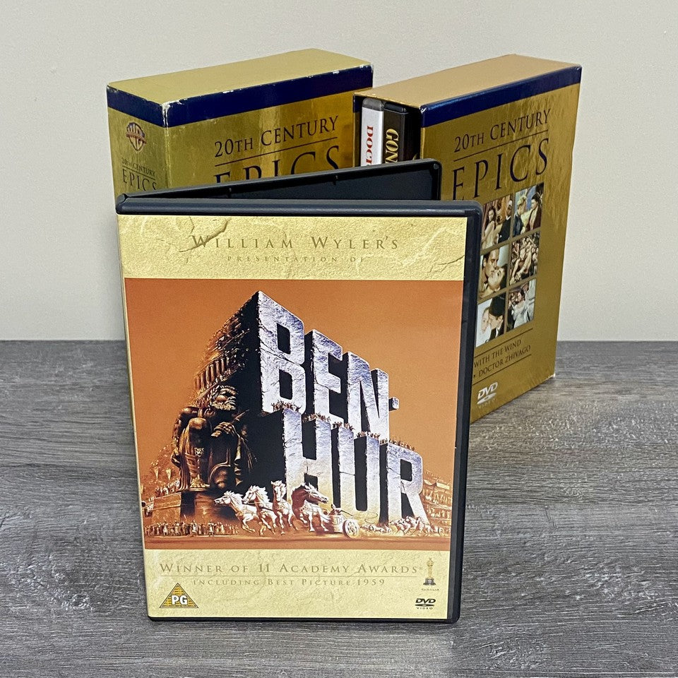 20th Century Epics Gone With the Wind Ben-Hur Doctor Zhivago DVD 2001 Box Set