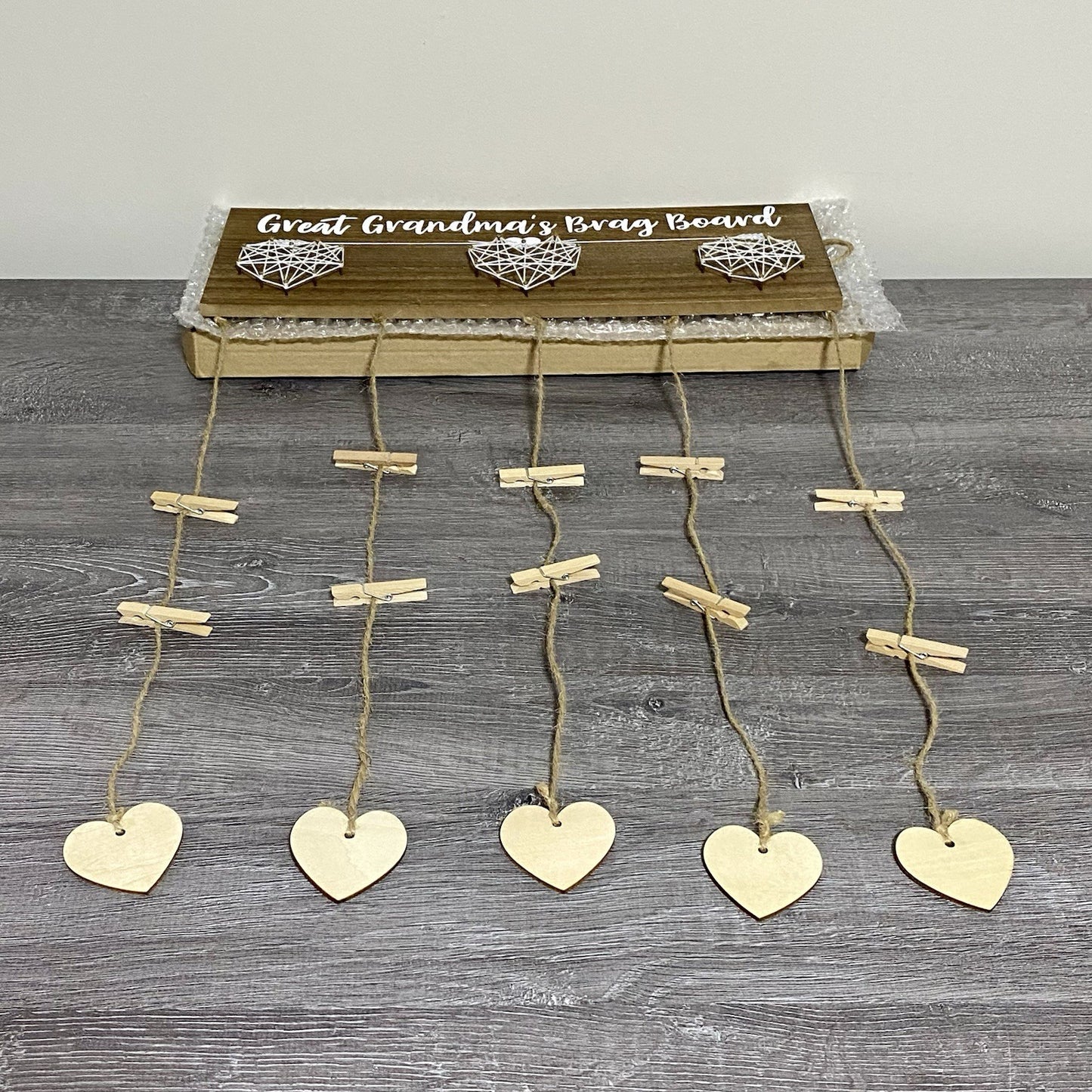 Great Grandma’s Brag Photo Board For Pictures Hanging Display Frame Mothers Gift
