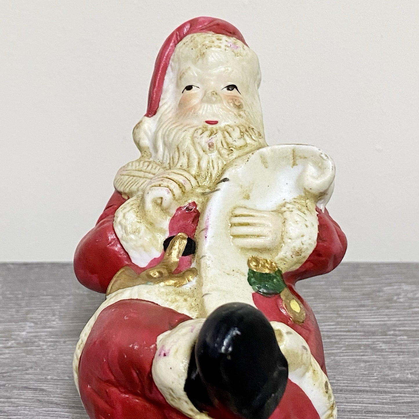 Vintage Santa Claus Christmas Tree Topper Xmas Seasonal Collectible Rare