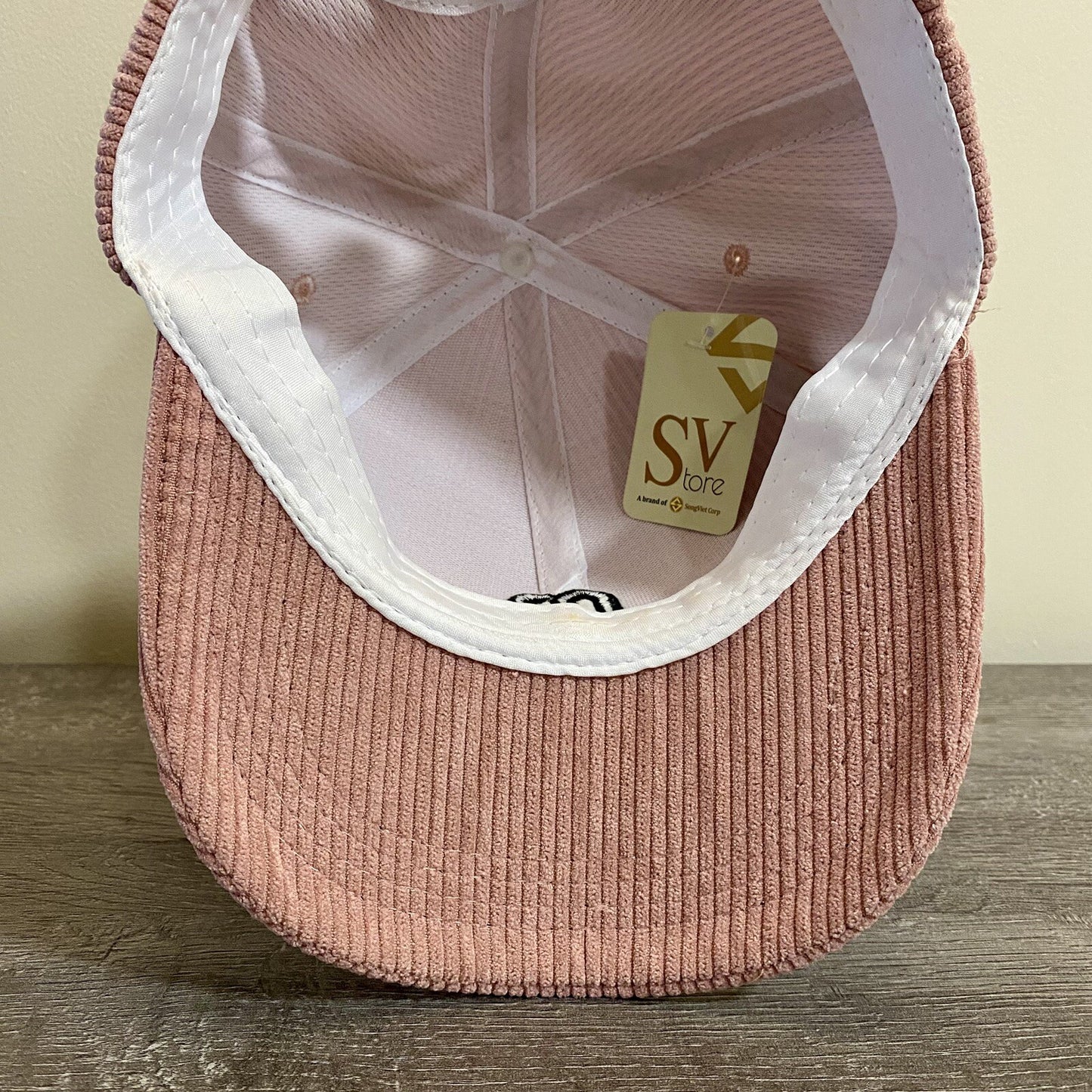 Pink Pale Brown “m” Baseball Adjustable Hat Soft Unisex Trucker Cap