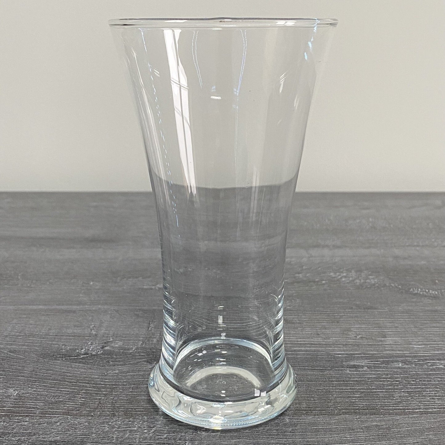 Single Beer Juice 6.5” Drinking Glass Flared V Shape Unmarked