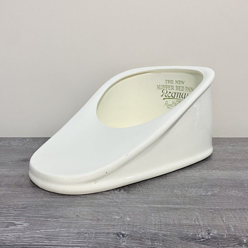 Royal Winton Vintage Bed Pan Original Design The New Slipper Bed Pan White Rare