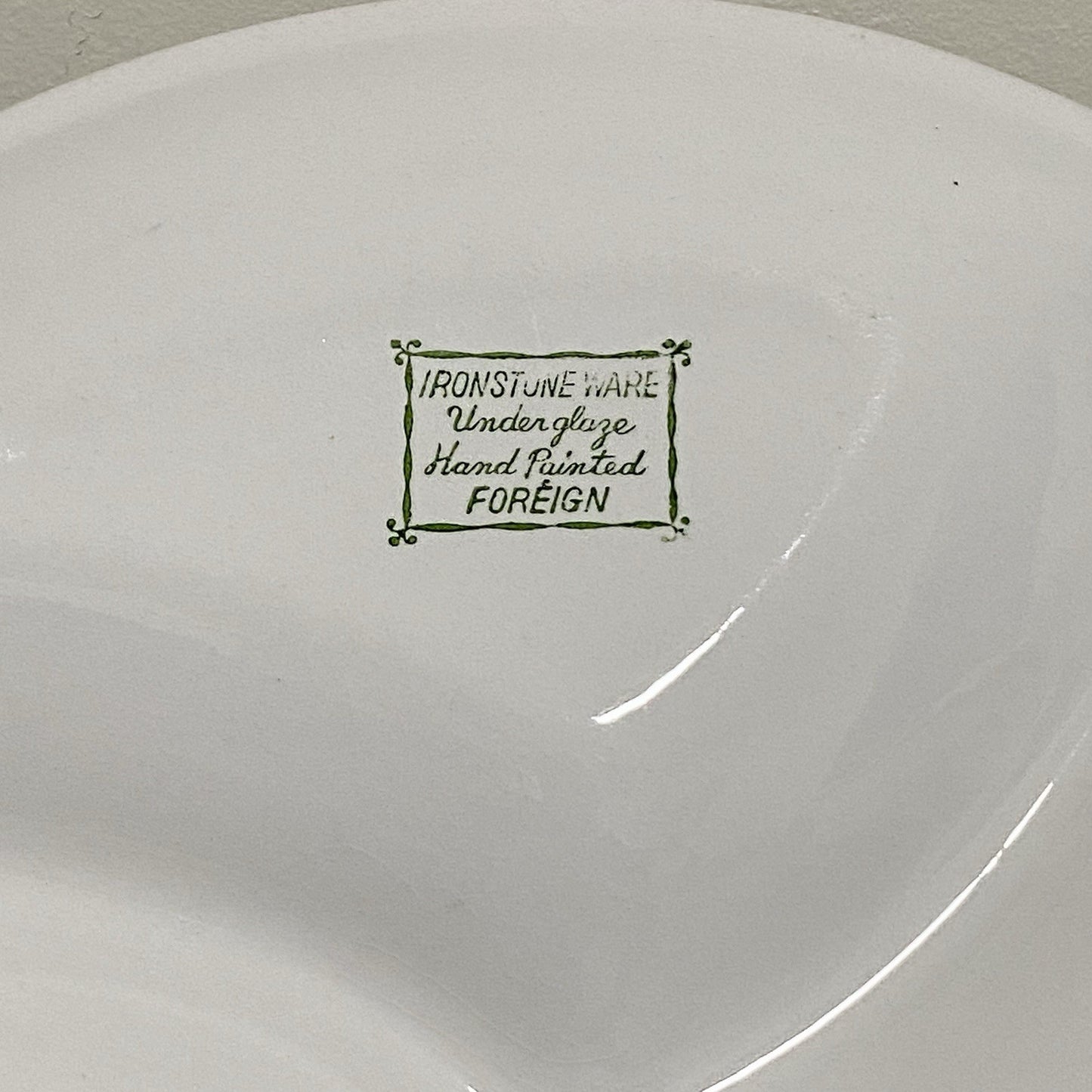 Ironstone Ware 3 Multi Section Round Serving Platter Dish Art Deco Apple Italian