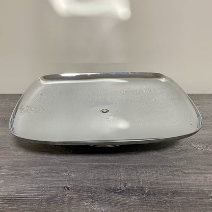 Vintage Milbern Creations 13” Square Chrome Spinning Cake Appetizer Serving Tray