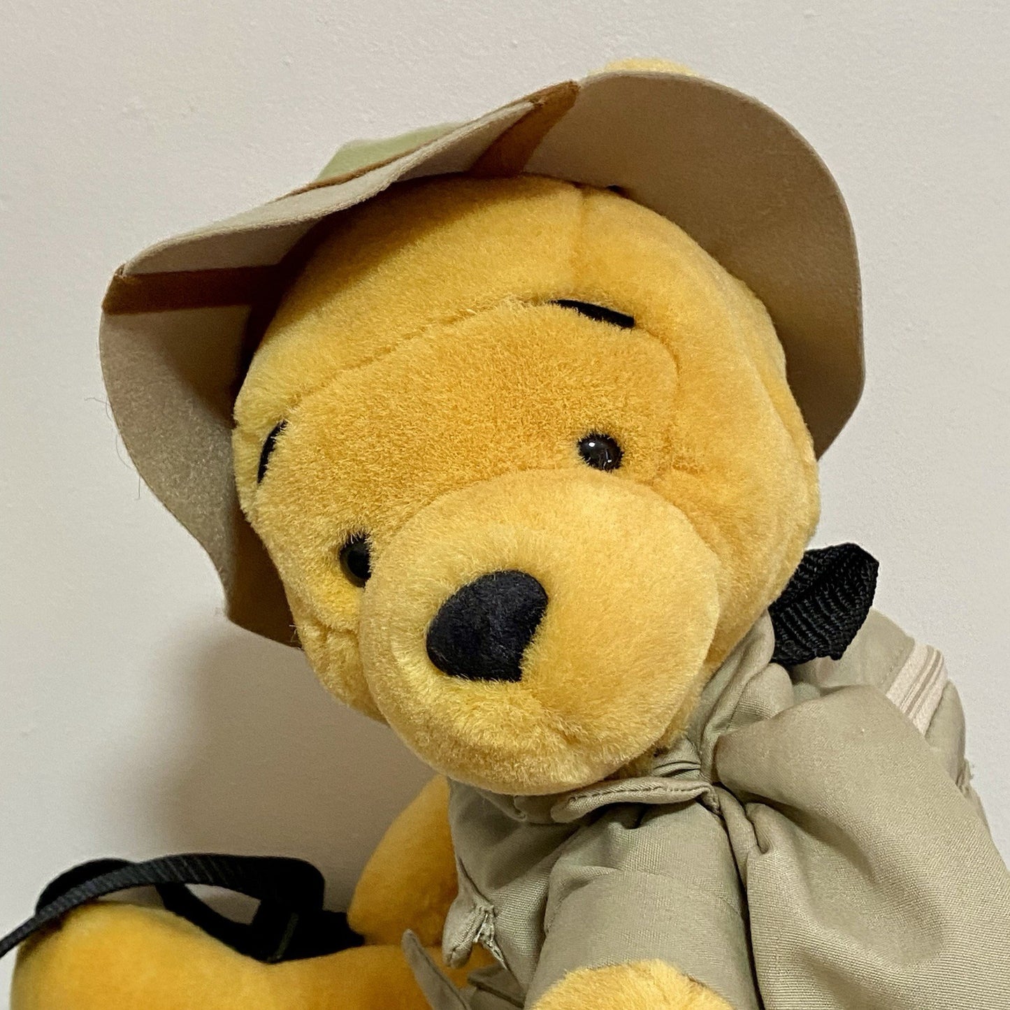 Official Disney World Winnie The Pooh Safari Plush With Rucksack Soft Toy Rare