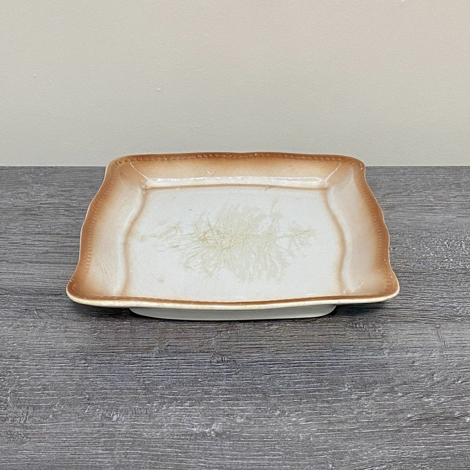 Vintage Villeroy & Boch Rectangular Butter Cheese Dish With Lid Art Deco Rare