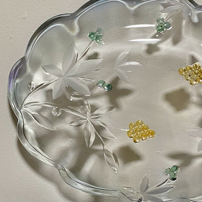 Vintage Mikasa Garden Terrace Oval Platter Serving Plate Floral Art Deco Rare