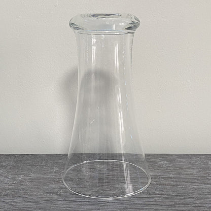 Single Beer Juice 6.5” Drinking Glass Flared V Shape Unmarked