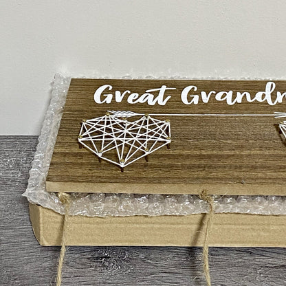 Great Grandma’s Brag Photo Board For Pictures Hanging Display Frame Mothers Gift