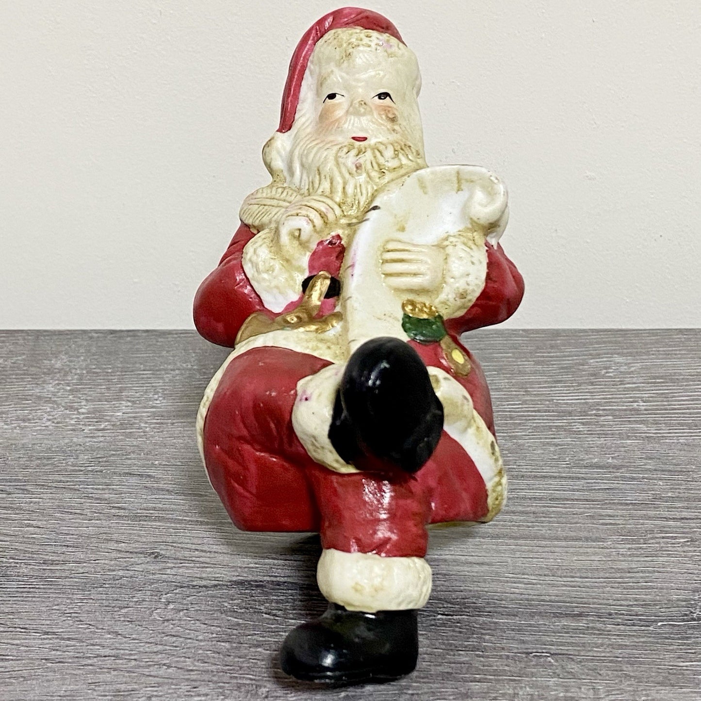 Vintage Santa Claus Christmas Tree Topper Xmas Seasonal Collectible Rare