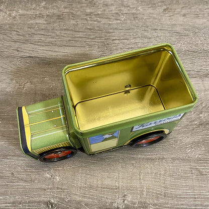 Vintage Harrods Express Truck Car With Moving Wheels & Lid Collectible Tin Rare