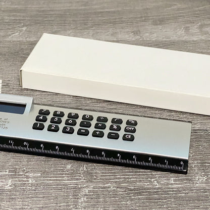 Calculator 6” Ruler Combo All In 1 Battery Powered Boxed School Work Stationary