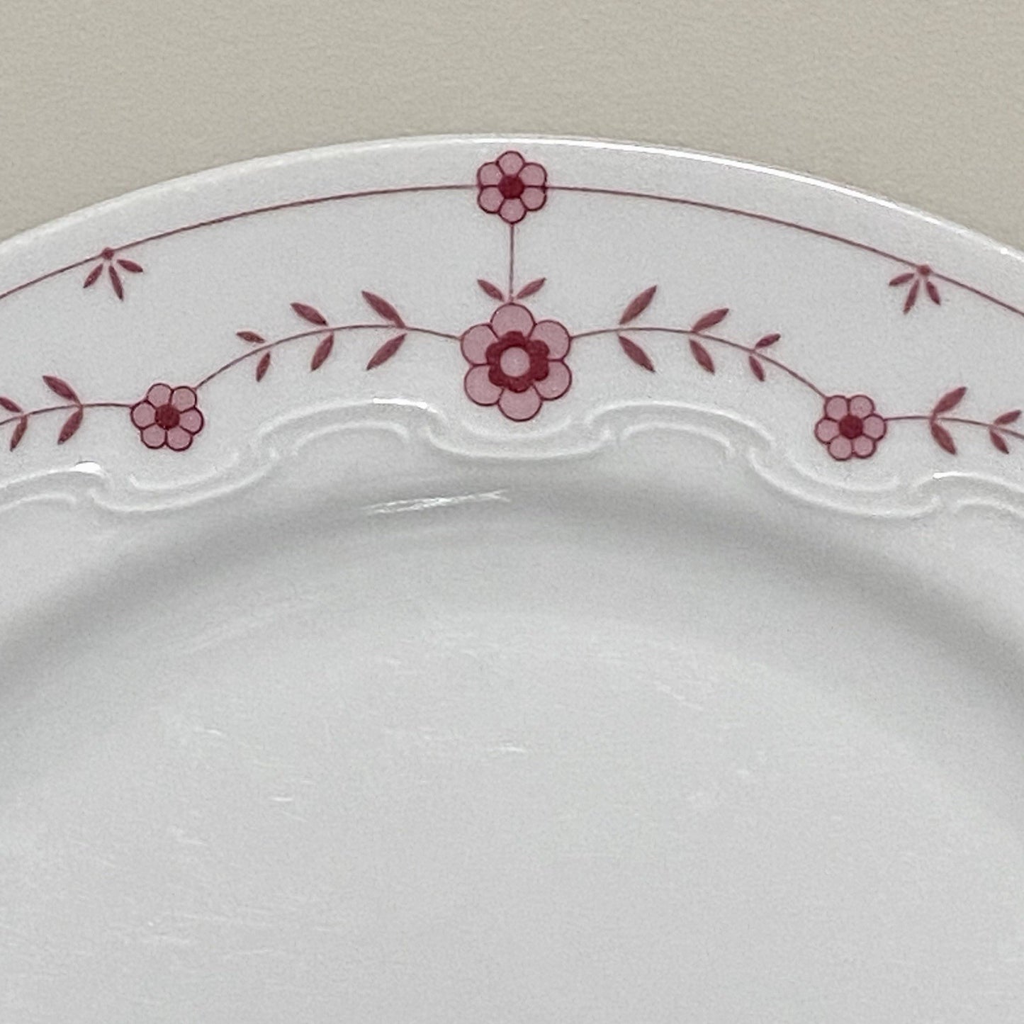 Scherzer Bavaria Art Deco Floral Round 9” Plates Flower Pattern Set Of 7 Germany