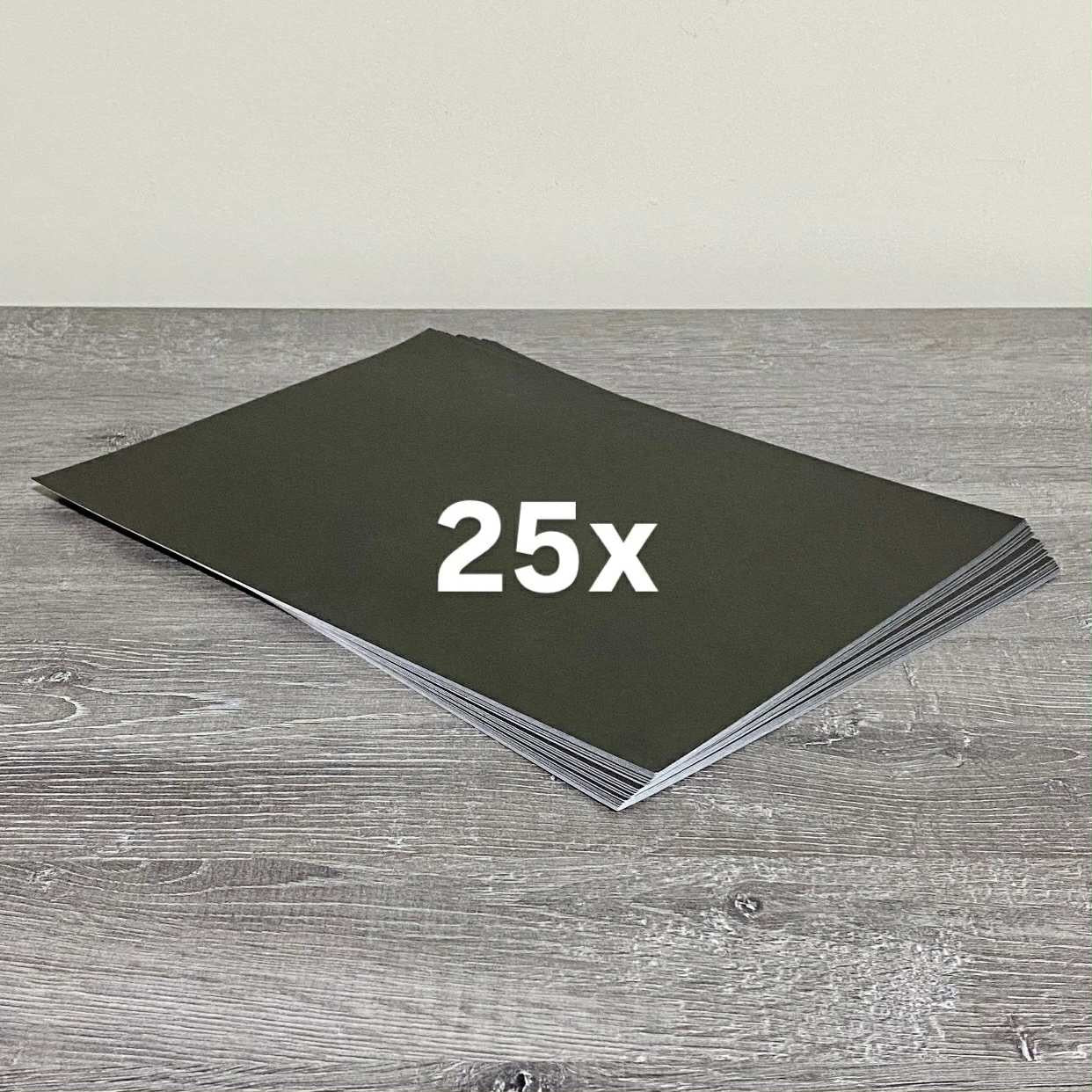 A4 Black & White Double Sided Colour Luxury Card Stock 450 GSM - Choose Your Qty