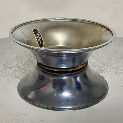 Vintage Milbern Creations 13” Square Chrome Spinning Cake Appetizer Serving Tray