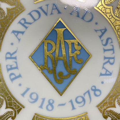 Royal Air Force RAF 60th Anniversary 1918-1978 Aynsley Commemorative Plate