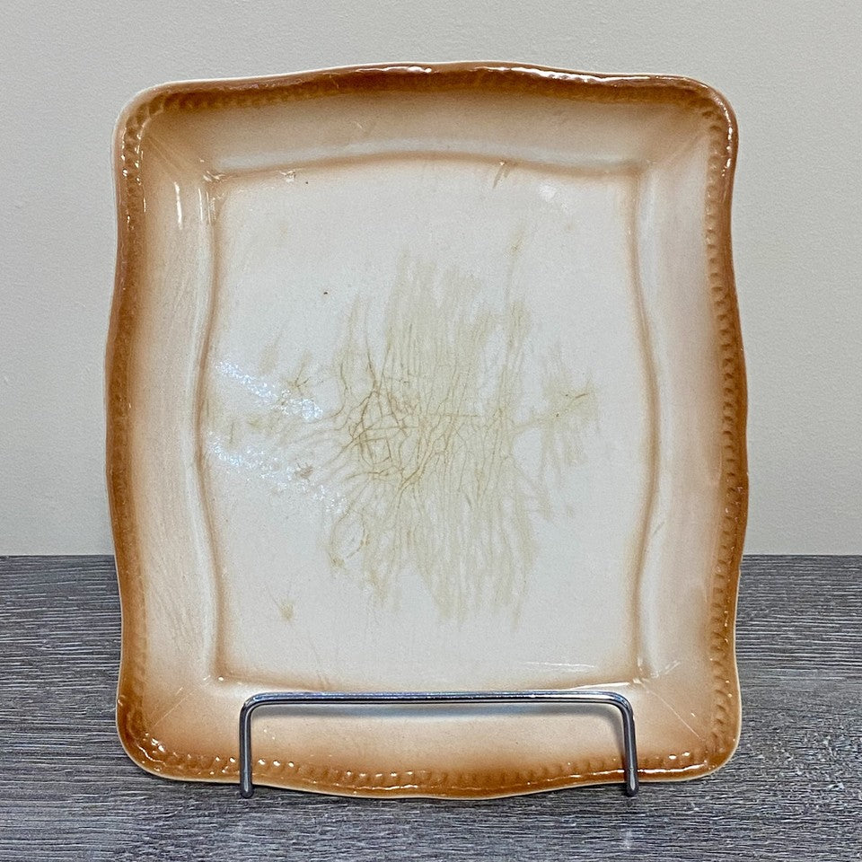 Vintage Villeroy & Boch Rectangular Butter Cheese Dish With Lid Art Deco Rare